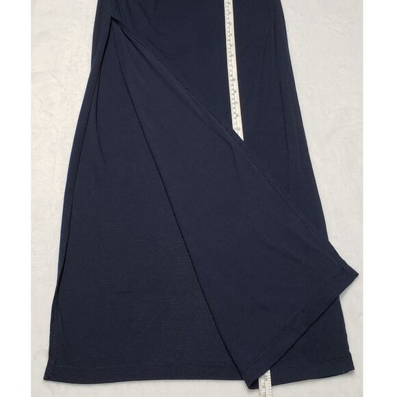 Athleta Women’s Navy Blue Ribbed Henley Maxi Dress Size XXSP Sporty Athleisure - Picture 9 of 11